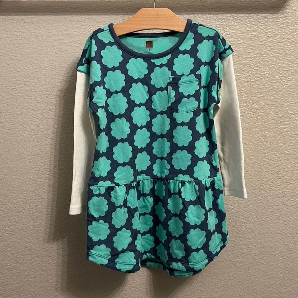 NWOT TEA Size 3 Clover Round Hem Dress